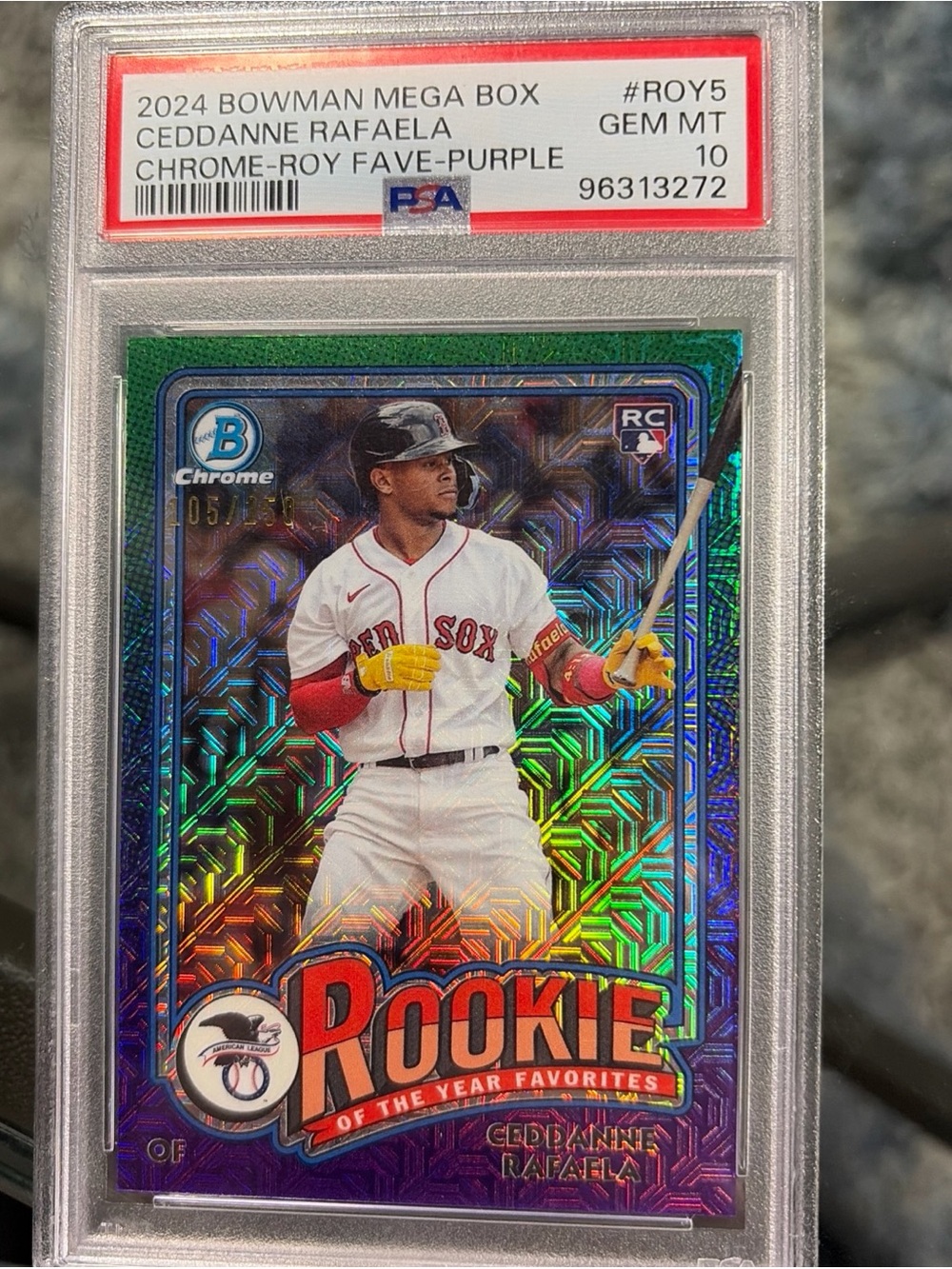 Ceddane Rafaela PSA graded 10 Rookie Card